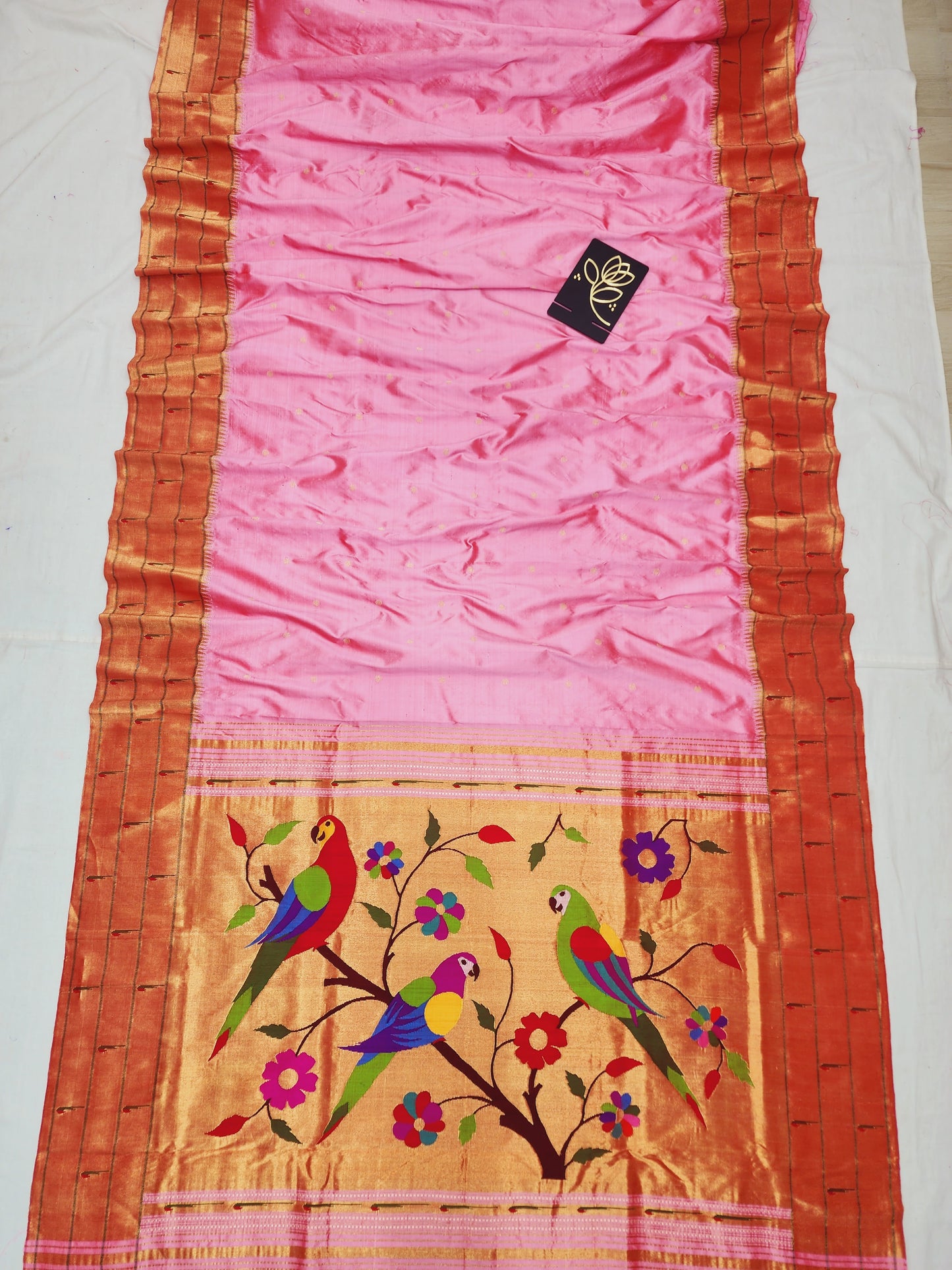 Triple Muniya Brocade Paithani