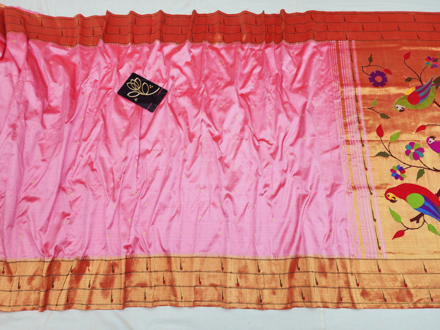 Triple Muniya Brocade Paithani