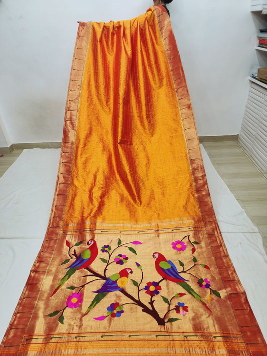 Single Muniya Brocade Paithani