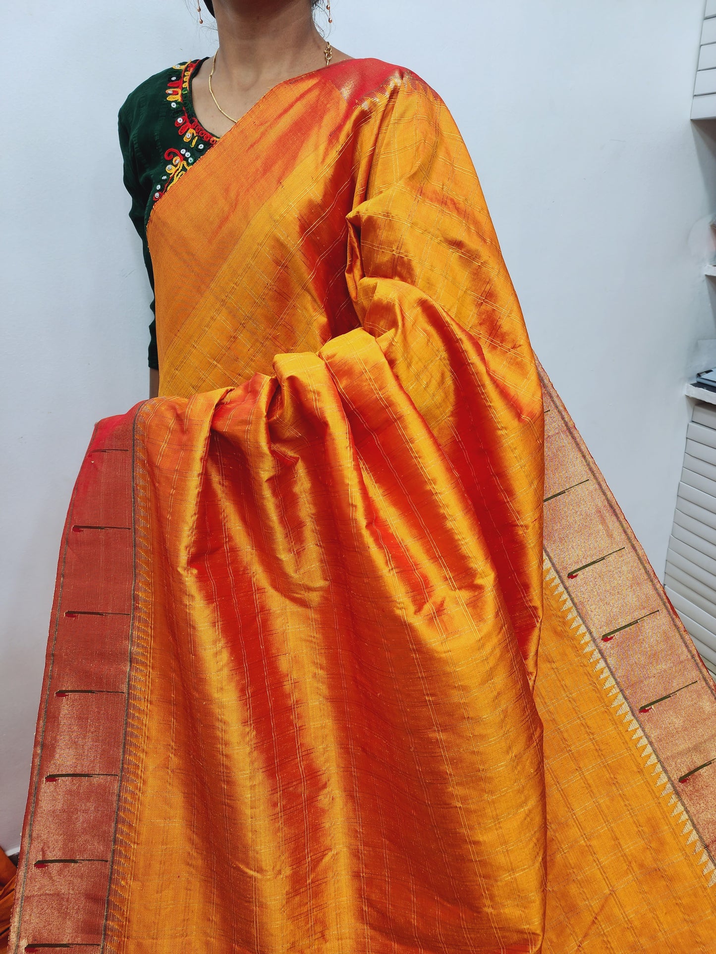 Single Muniya Brocade Paithani
