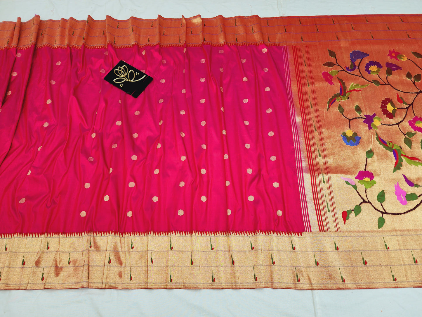 Triple Muniya Brocade Paithani