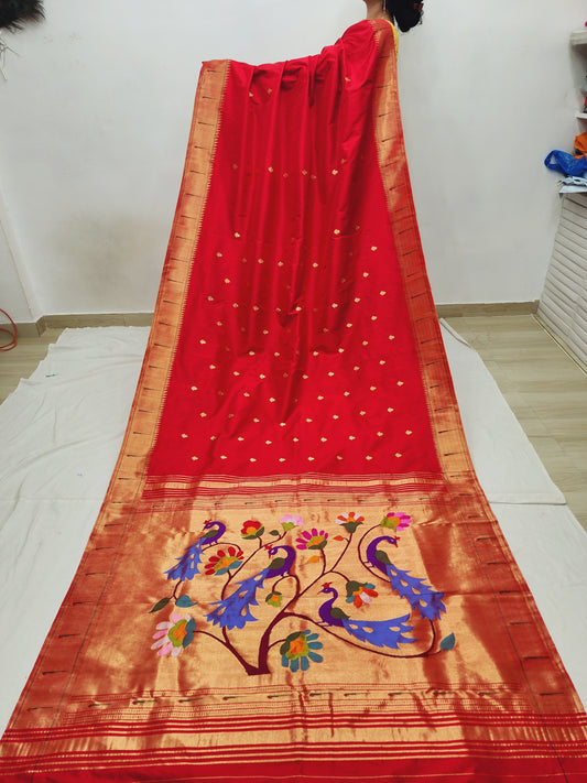 Single Muniya Brocade Paithani
