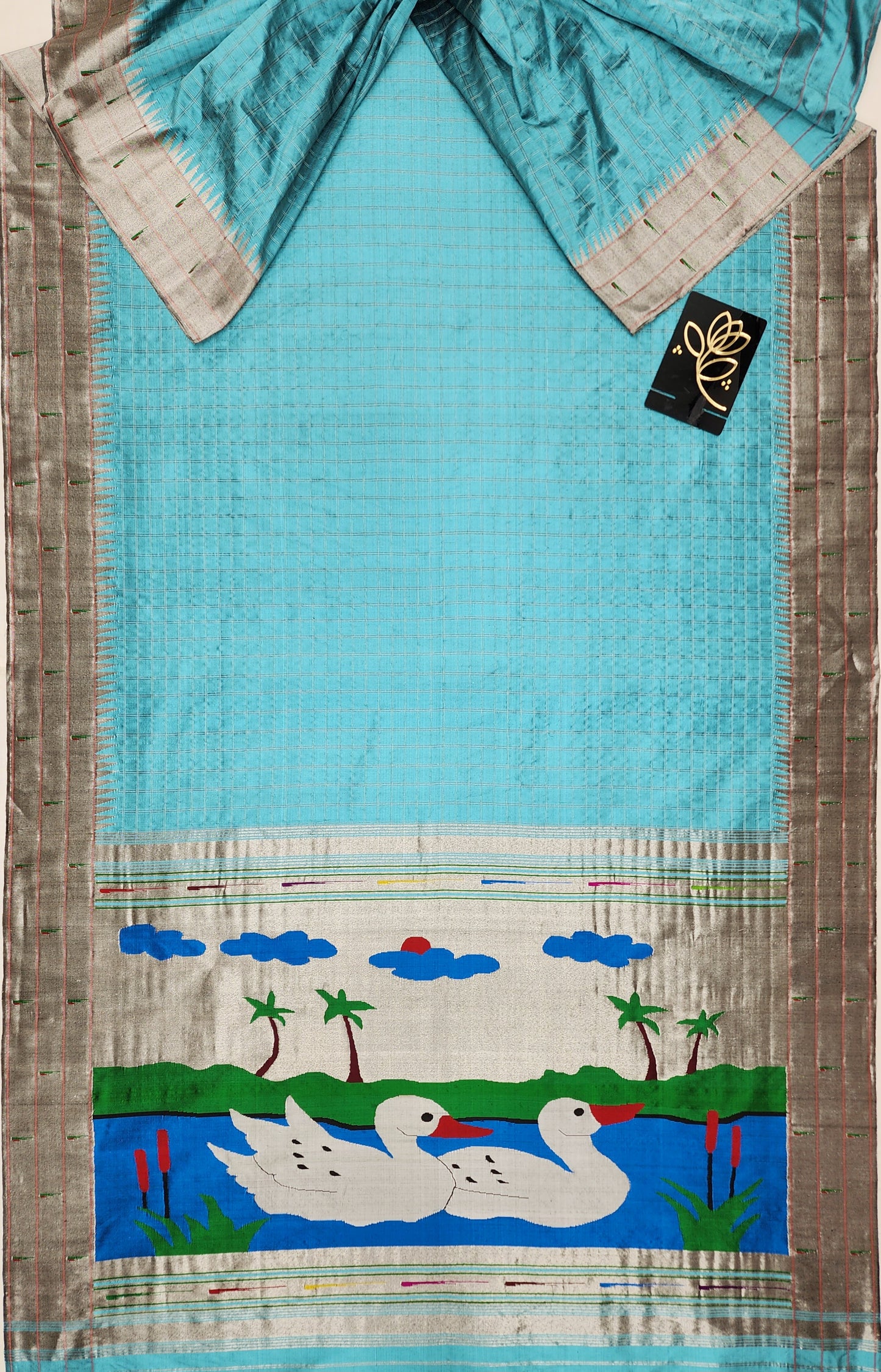 Triple Muniya Brocade Paithani