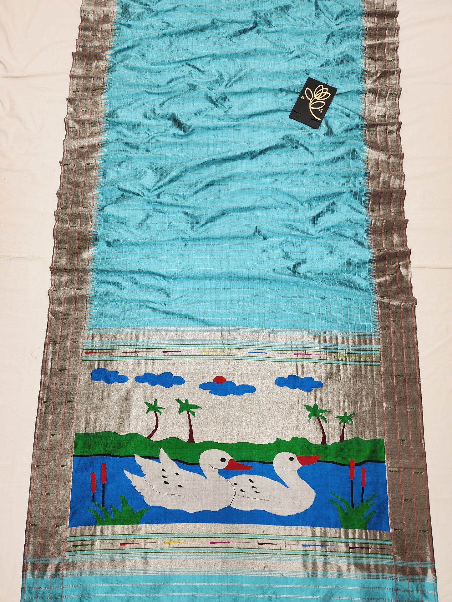 Triple Muniya Brocade Paithani