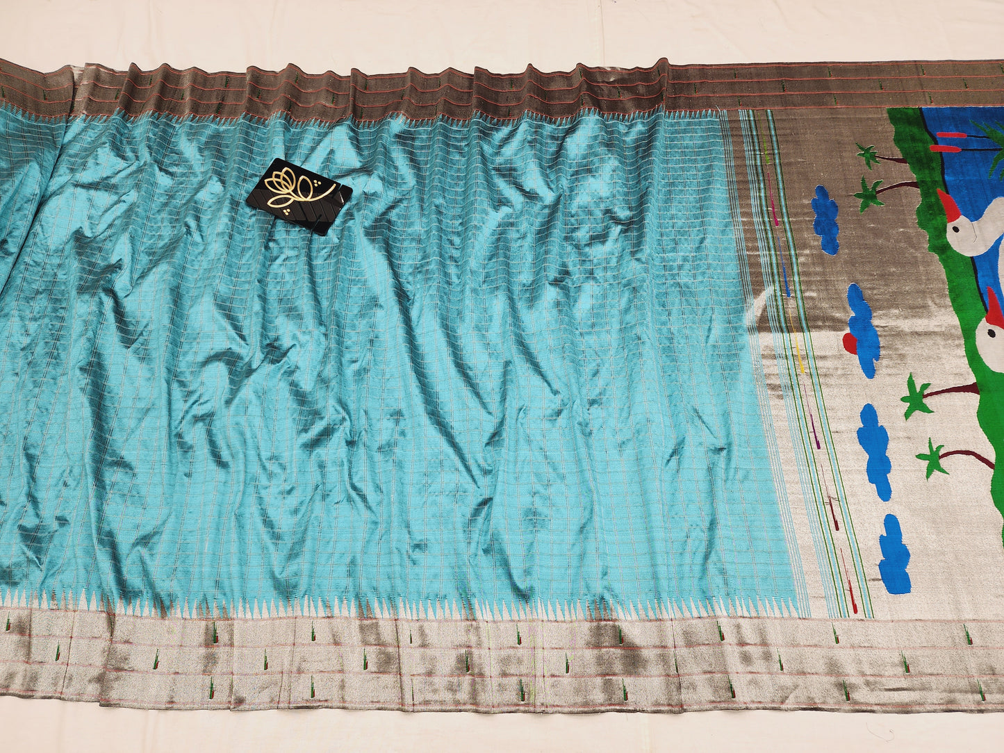 Triple Muniya Brocade Paithani