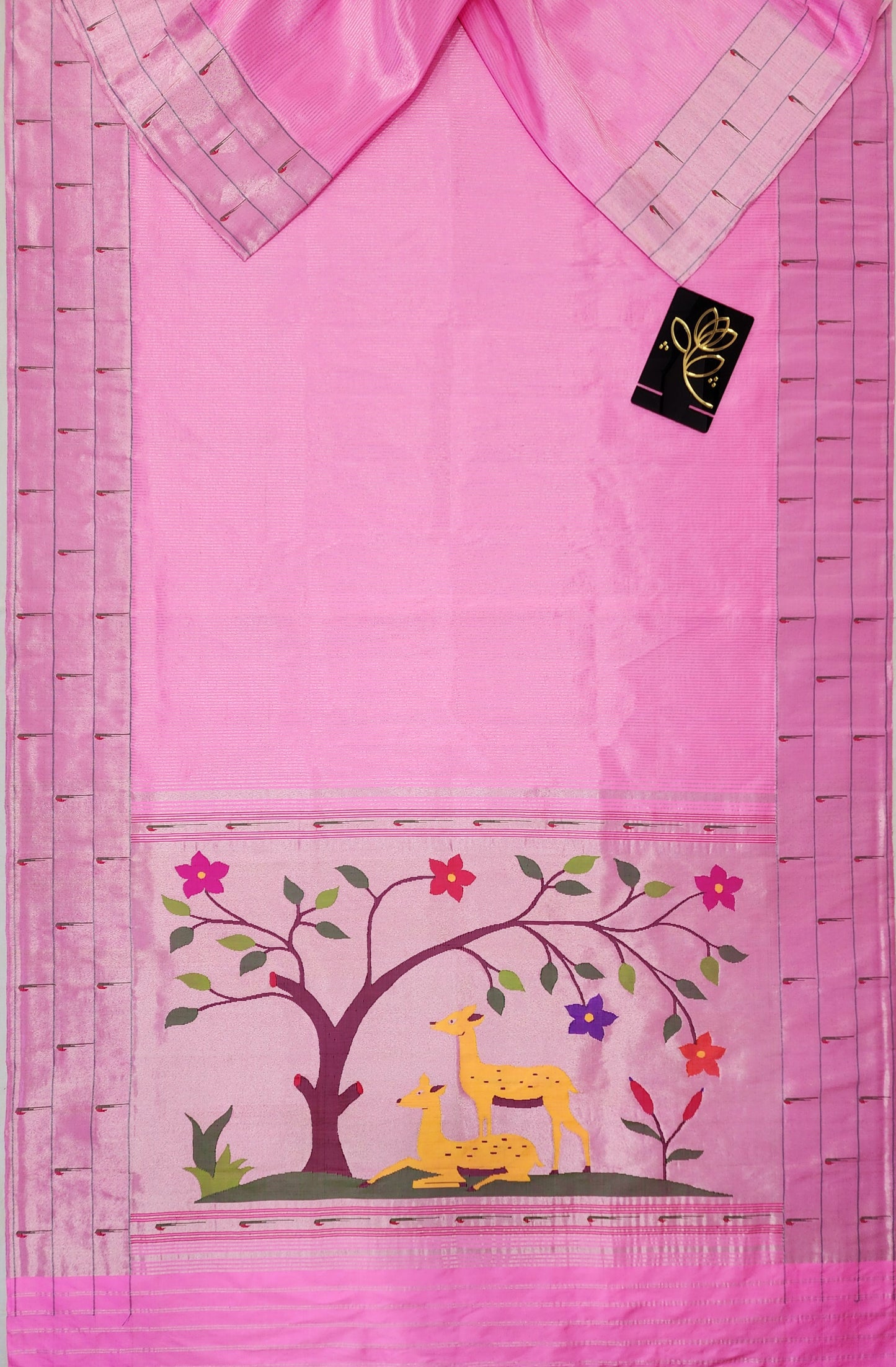 Triple Muniya Brocade Paithani