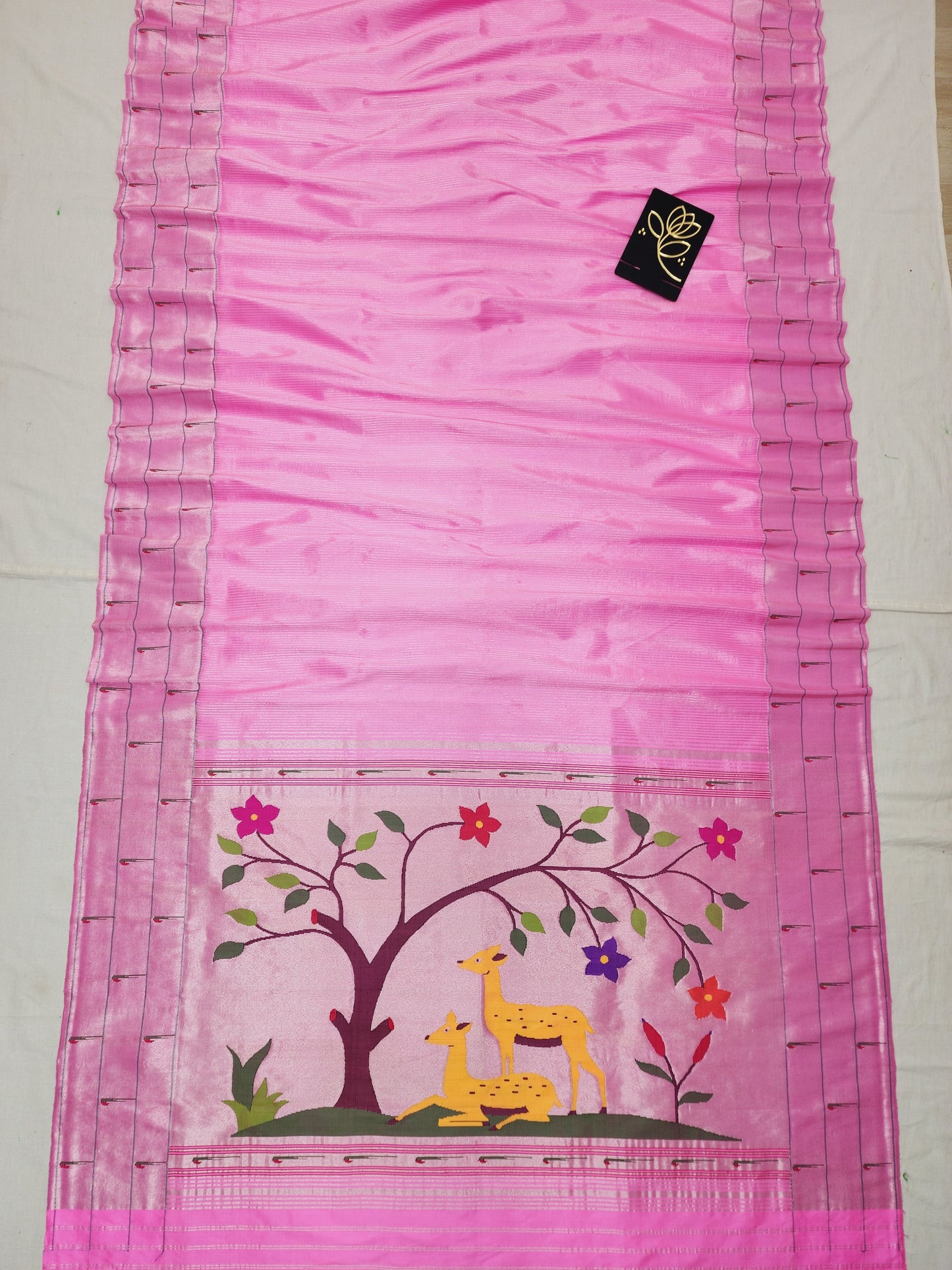 Triple Muniya Brocade Paithani