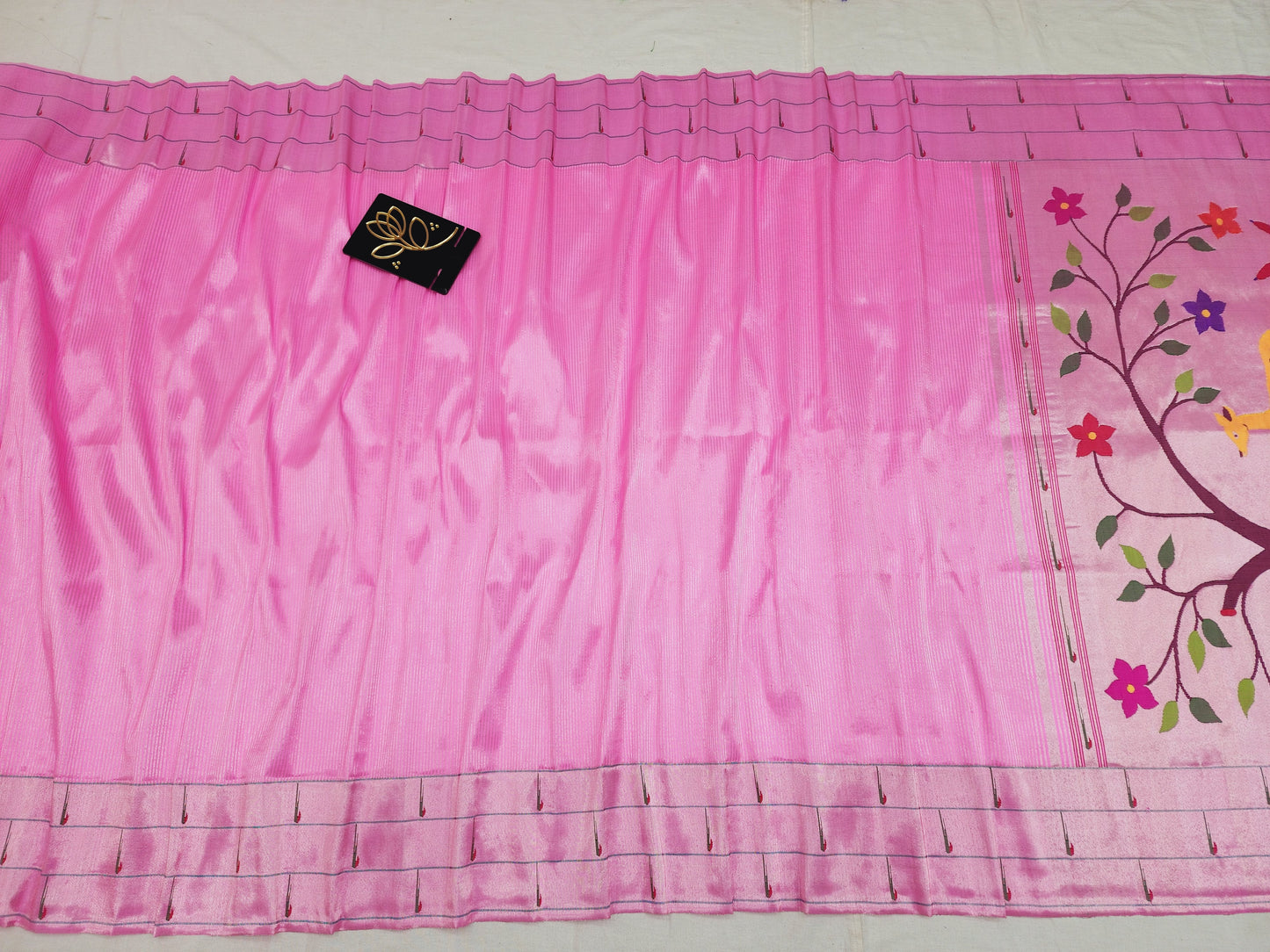 Triple Muniya Brocade Paithani