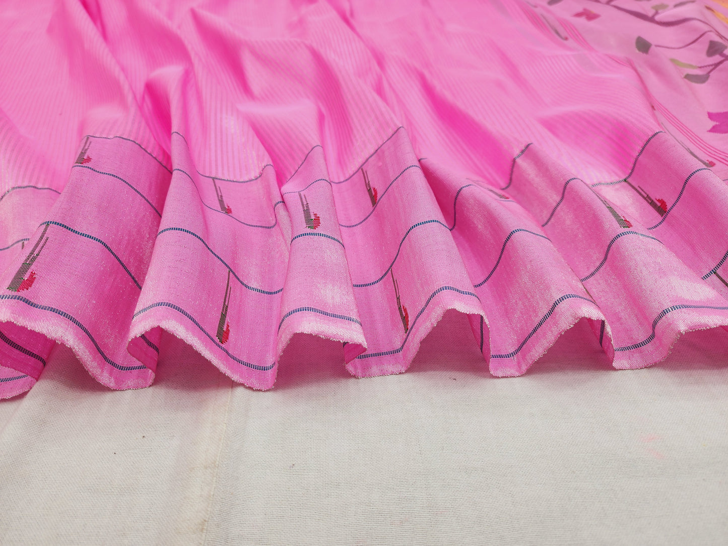 Triple Muniya Brocade Paithani