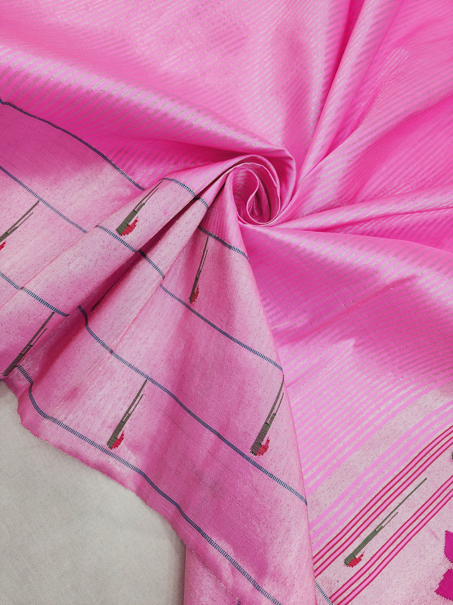 Triple Muniya Brocade Paithani