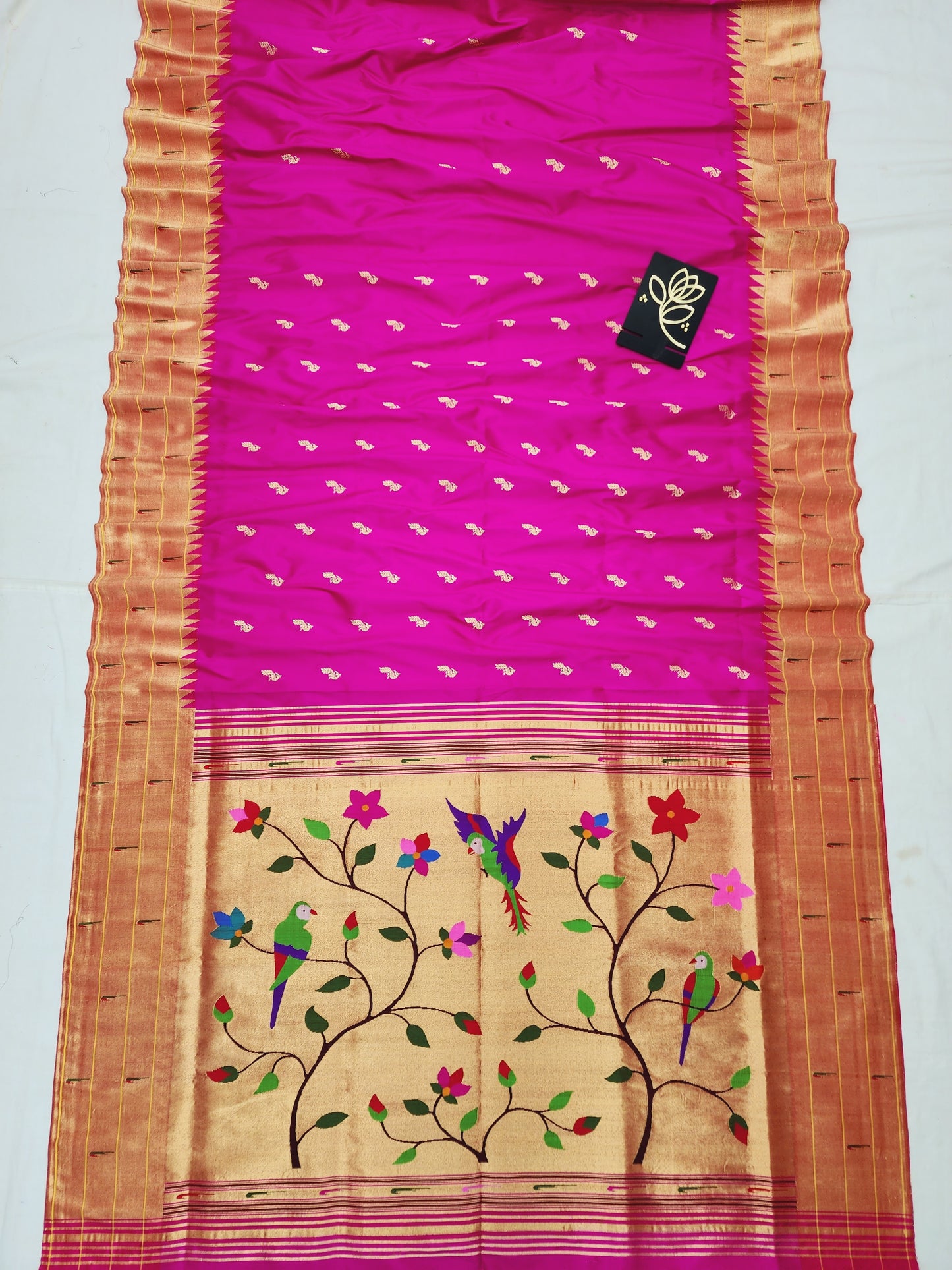 Triple Muniya Brocade Paithani