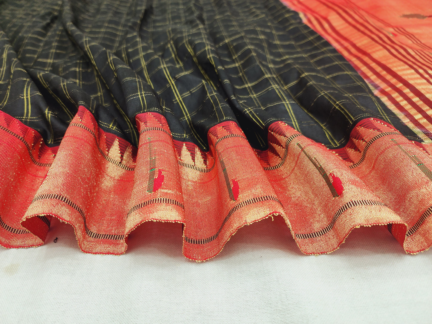 Single Muniya Brocade Paithani