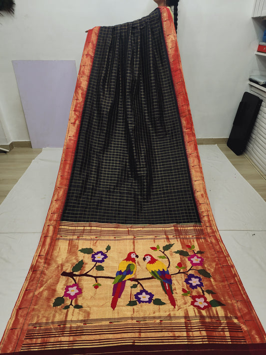 Single Muniya Brocade Paithani