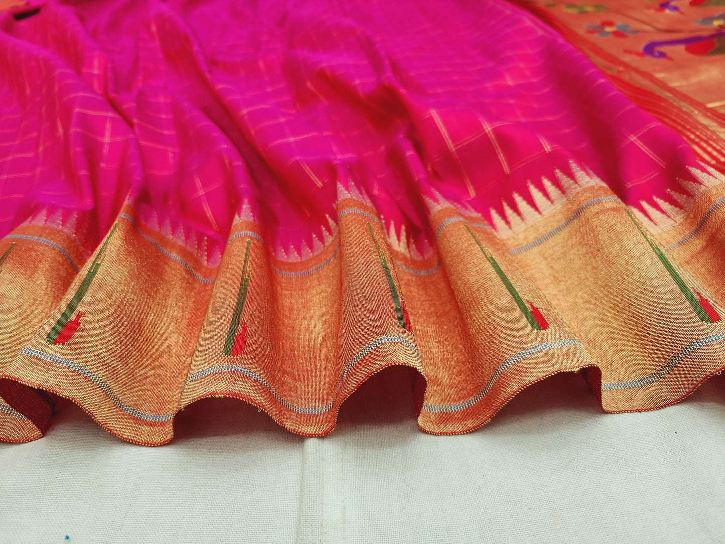 Single Muniya Brocade Paithani