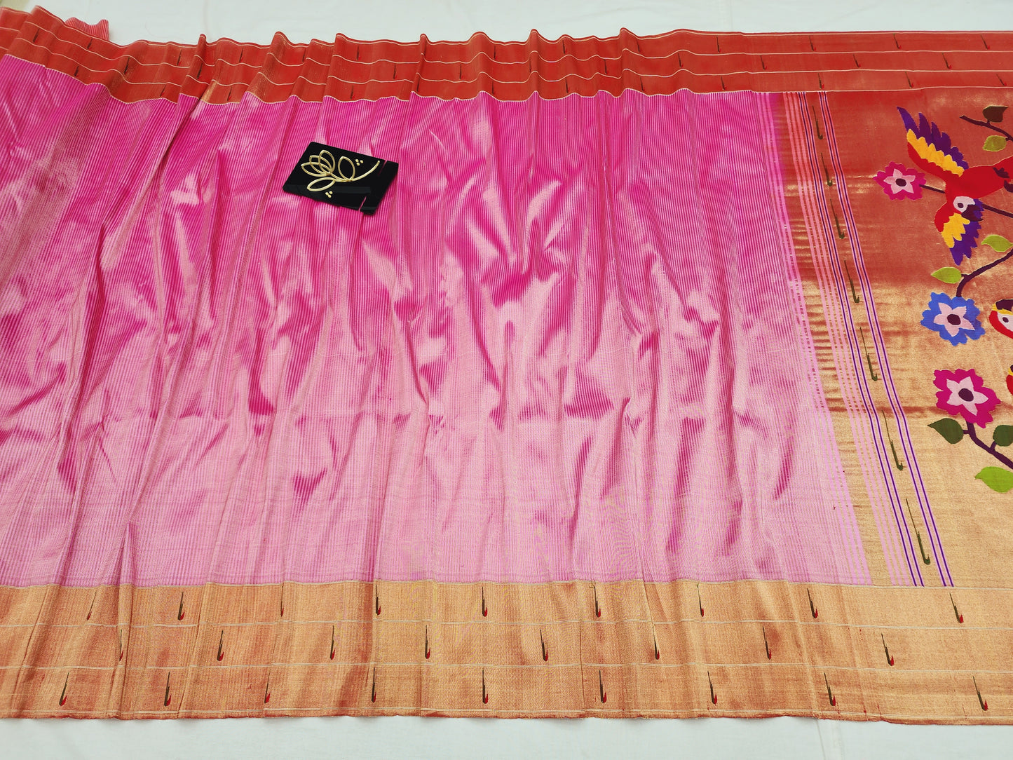 Triple Muniya Brocade Paithani
