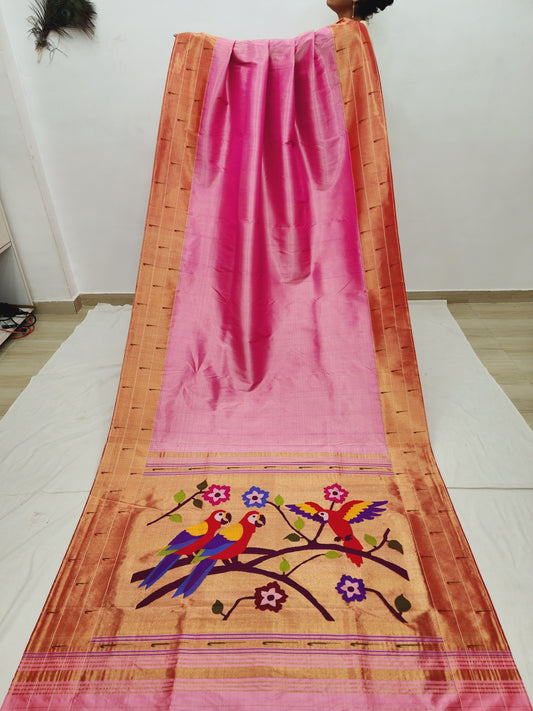 Triple Muniya Brocade Paithani