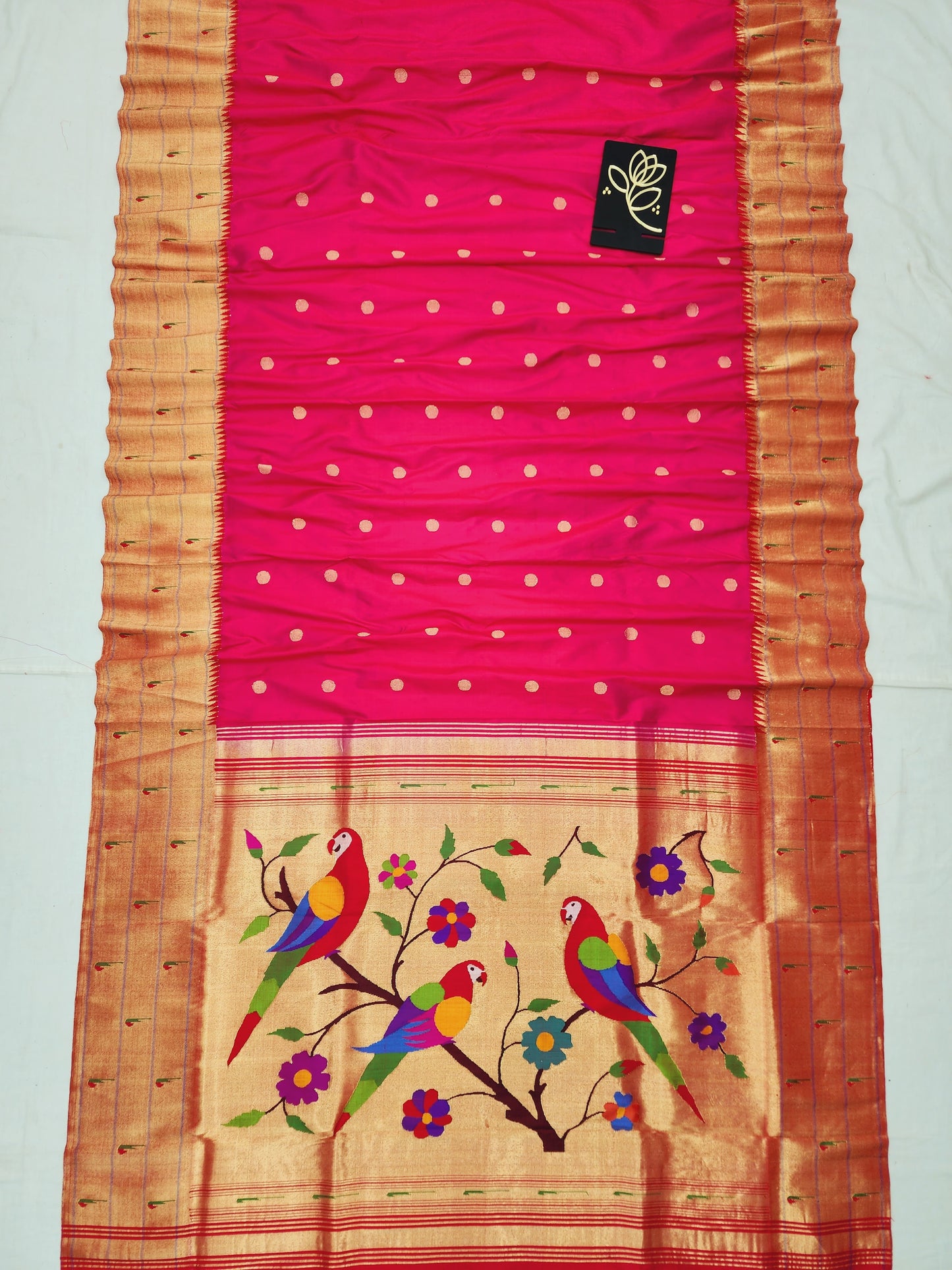 Triple Muniya Brocade Paithani