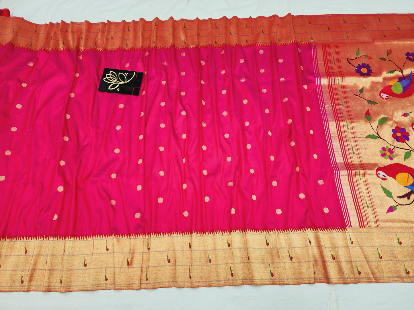 Triple Muniya Brocade Paithani