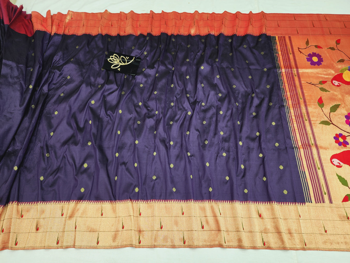 Triple Muniya Brocade Paithani