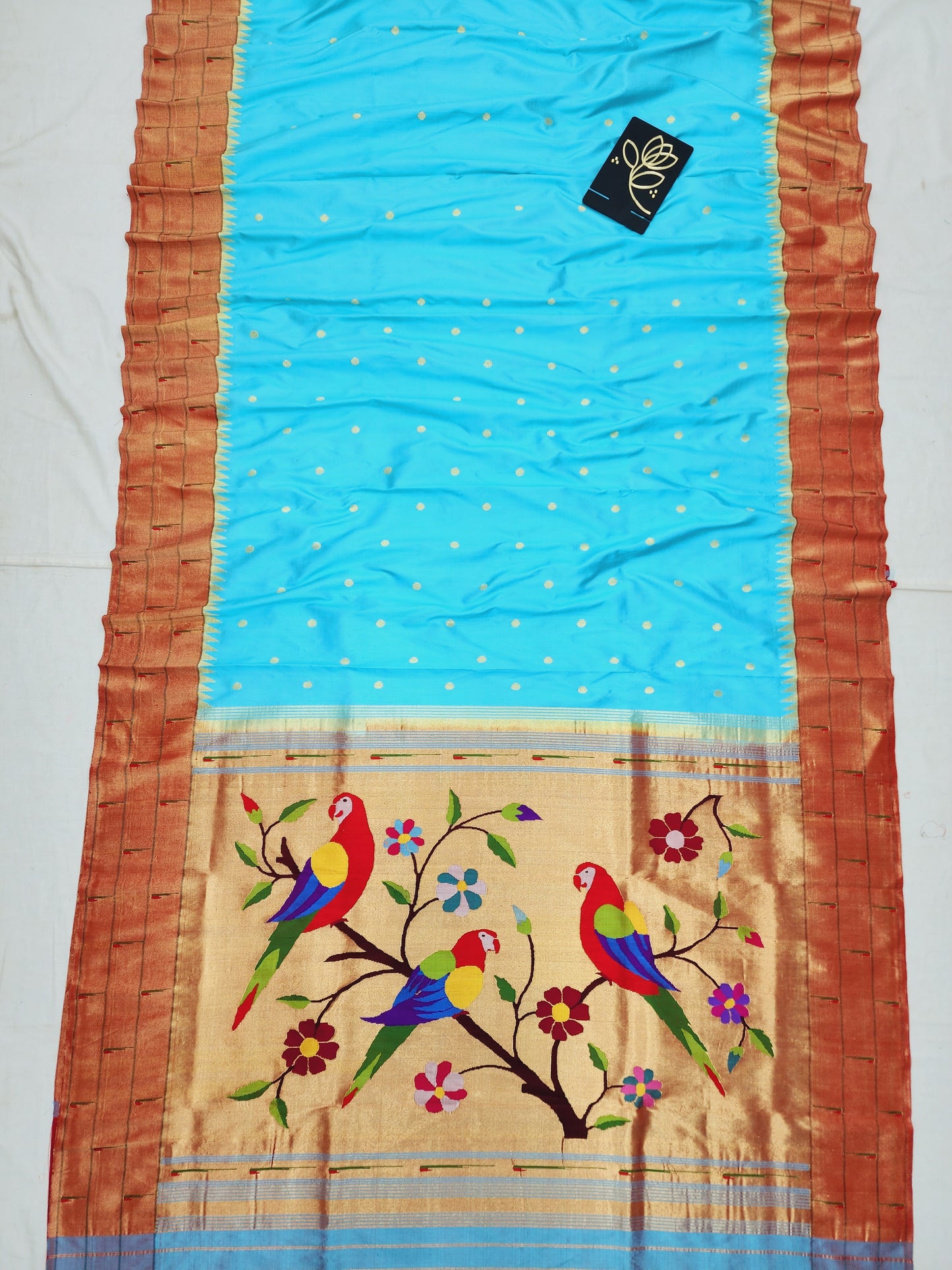 Triple Muniya Brocade Paithani