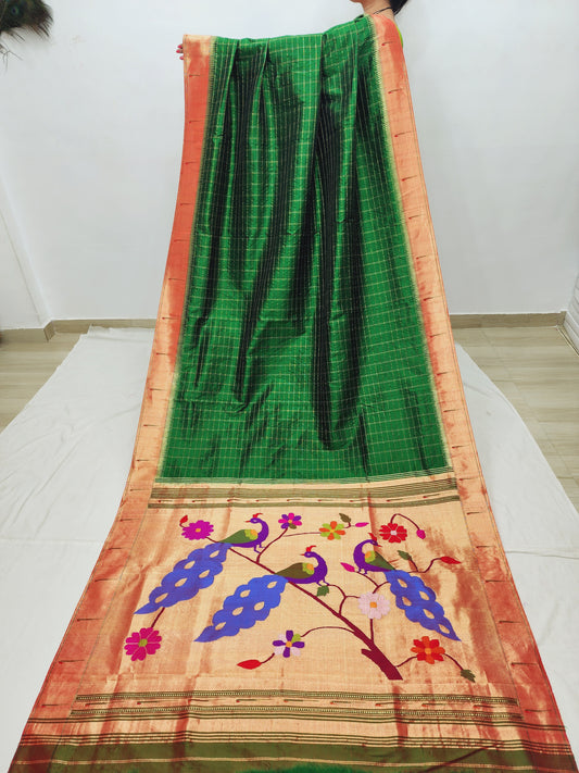 Single Muniya Brocade Paithani