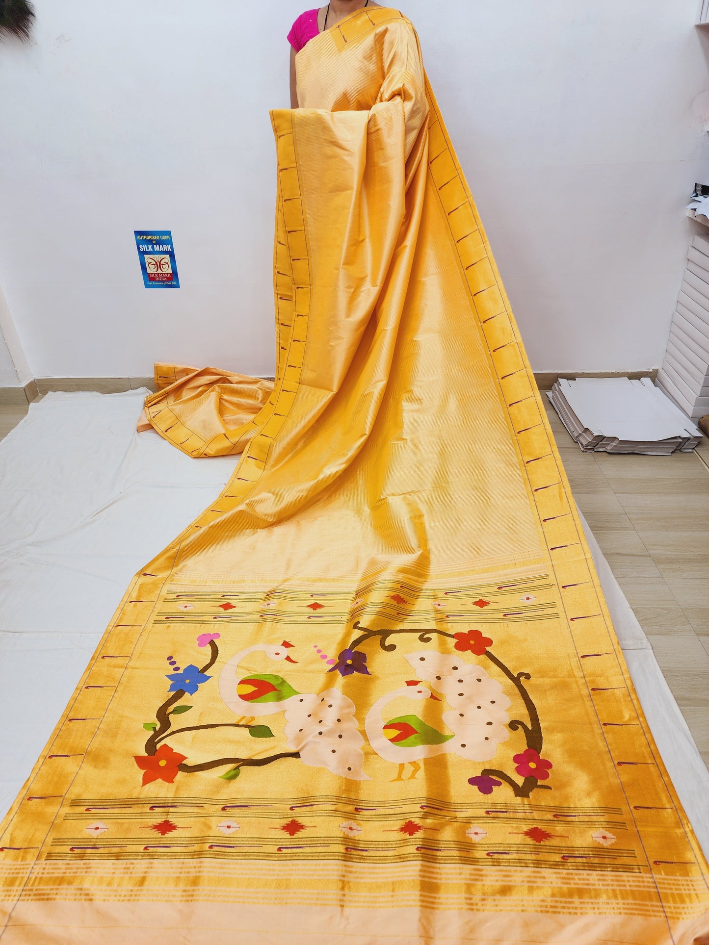 Single Muniya Brocade Paithani