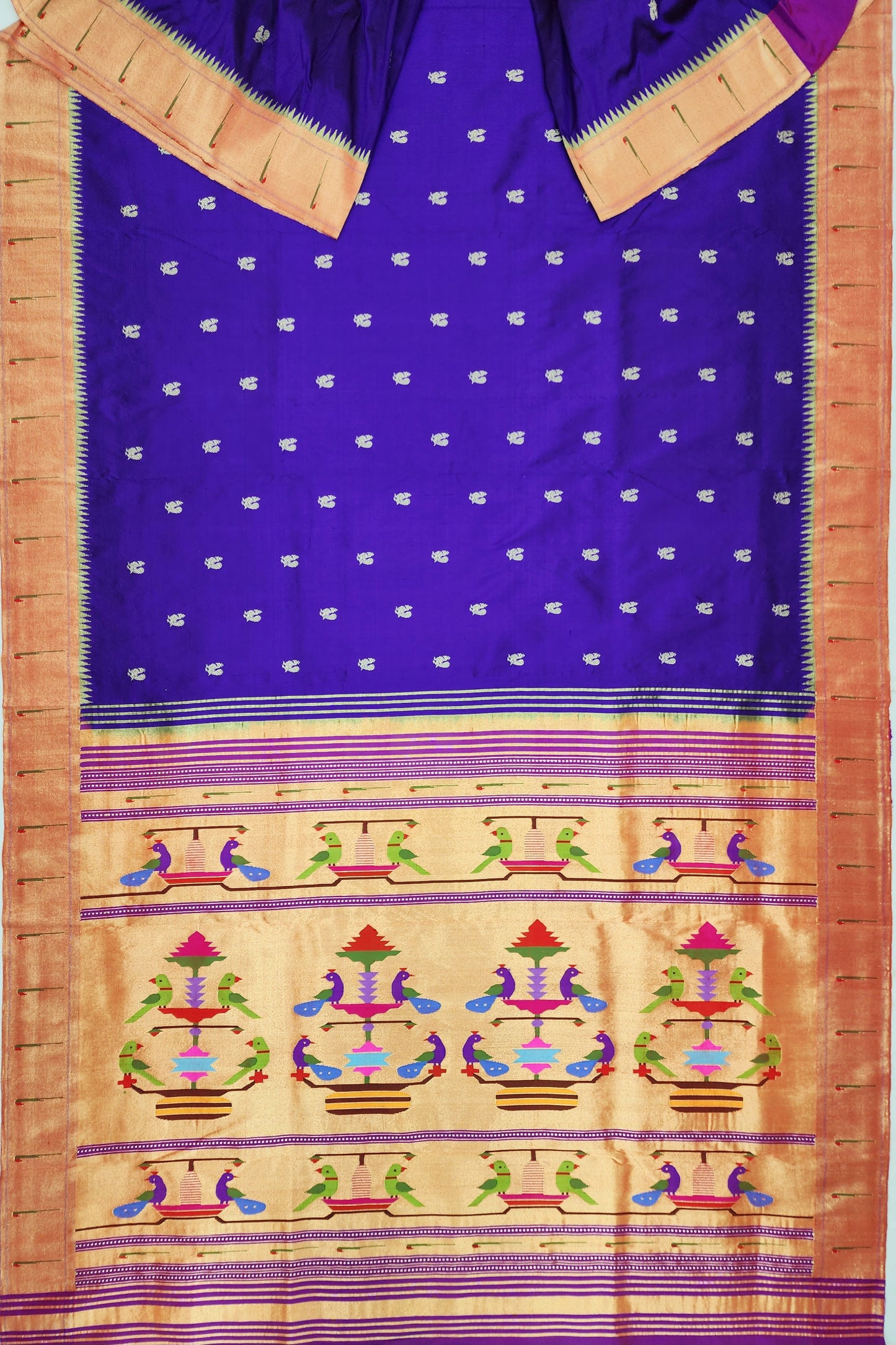Single Muniya Brocade Paithani