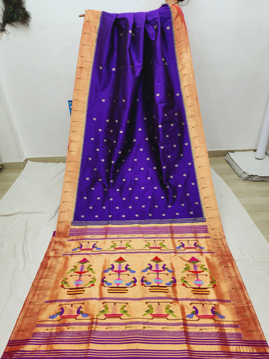 Single Muniya Brocade Paithani