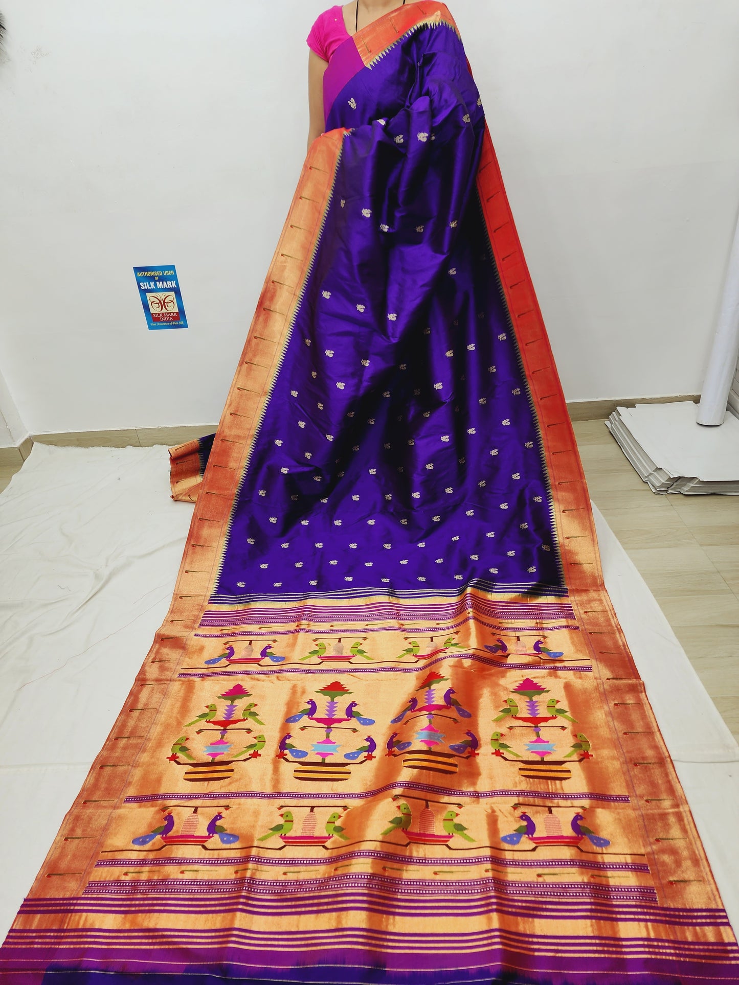 Single Muniya Brocade Paithani