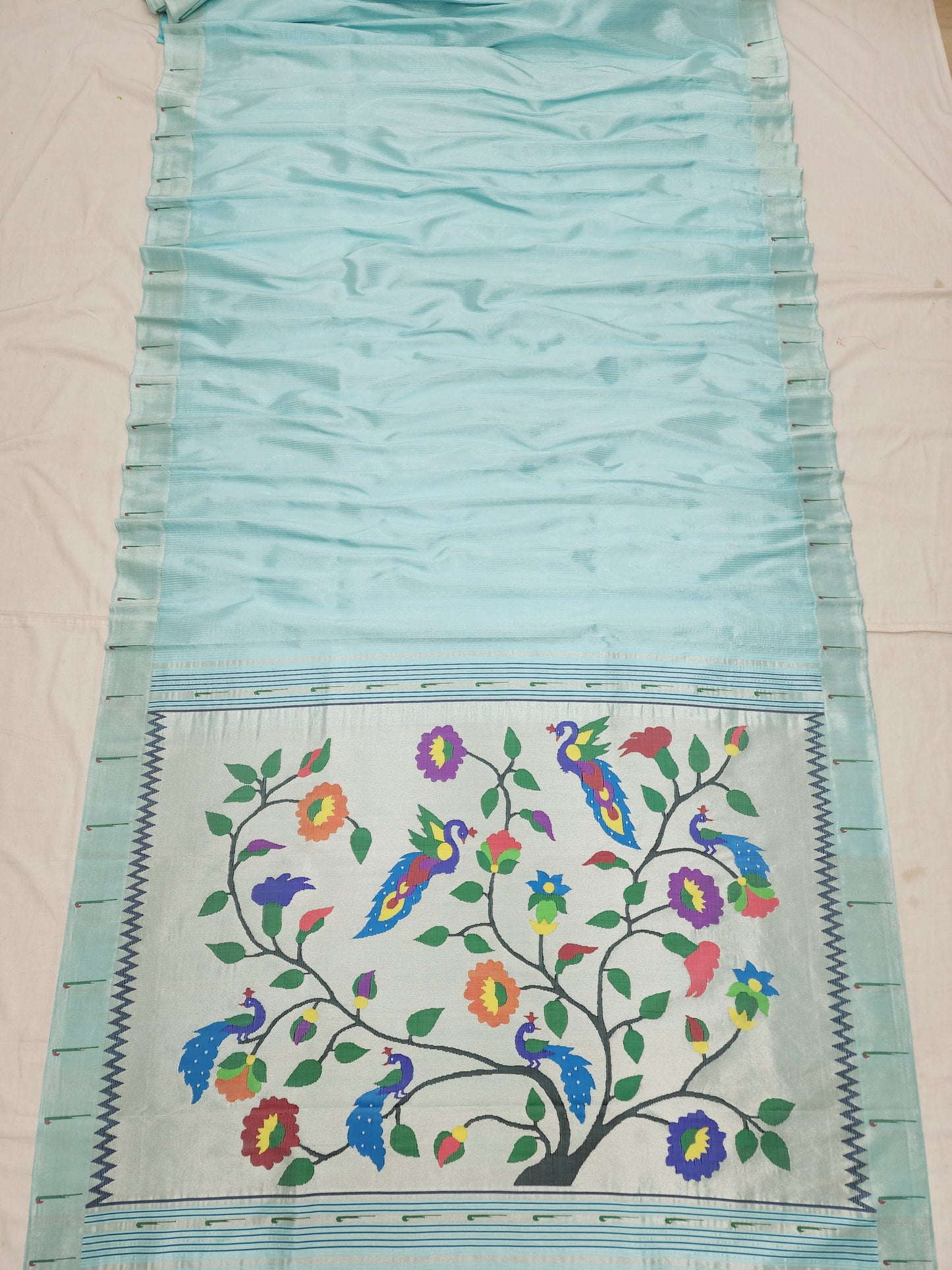 Single Muniya Brocade Paithani
