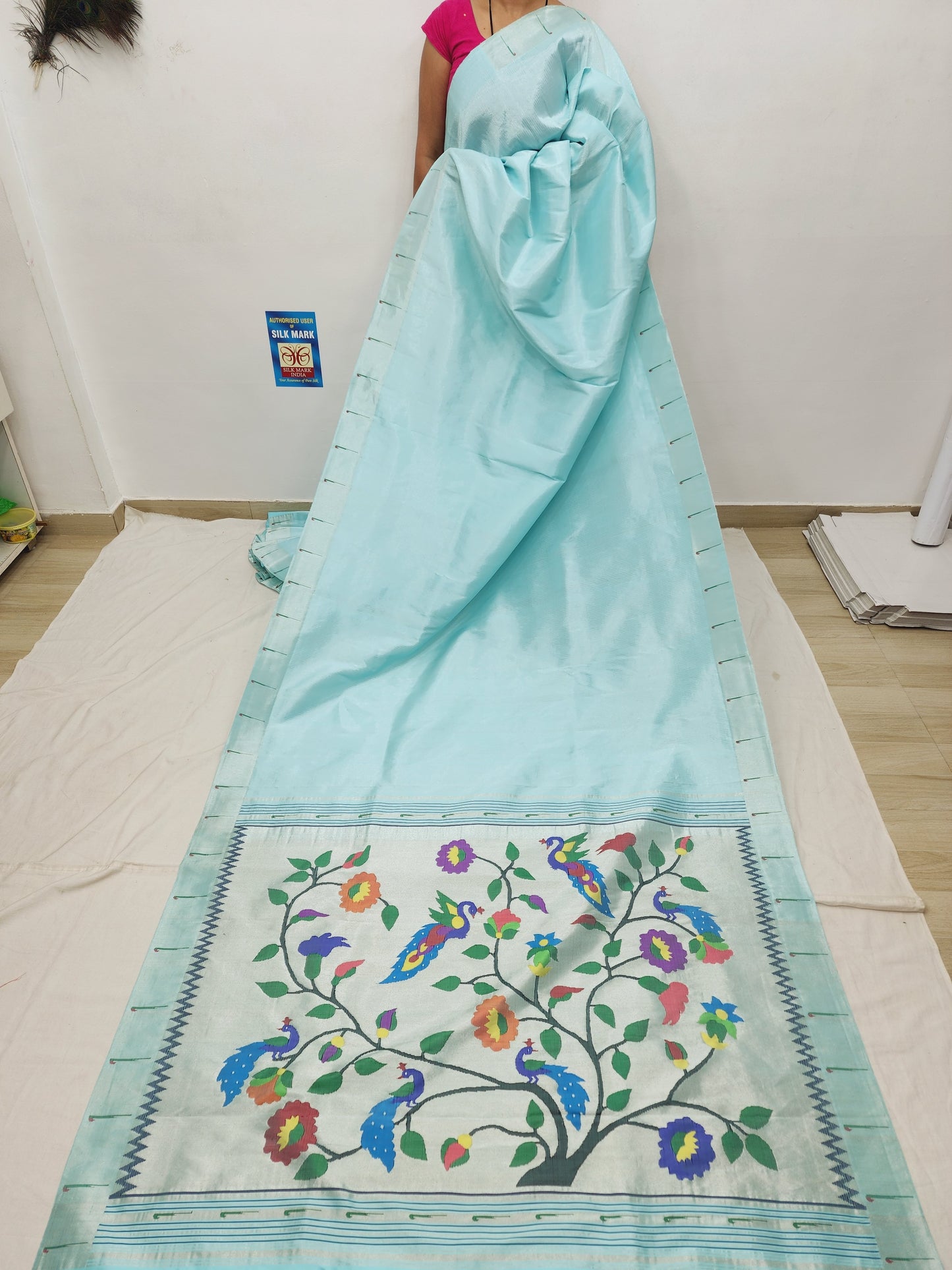 Single Muniya Brocade Paithani