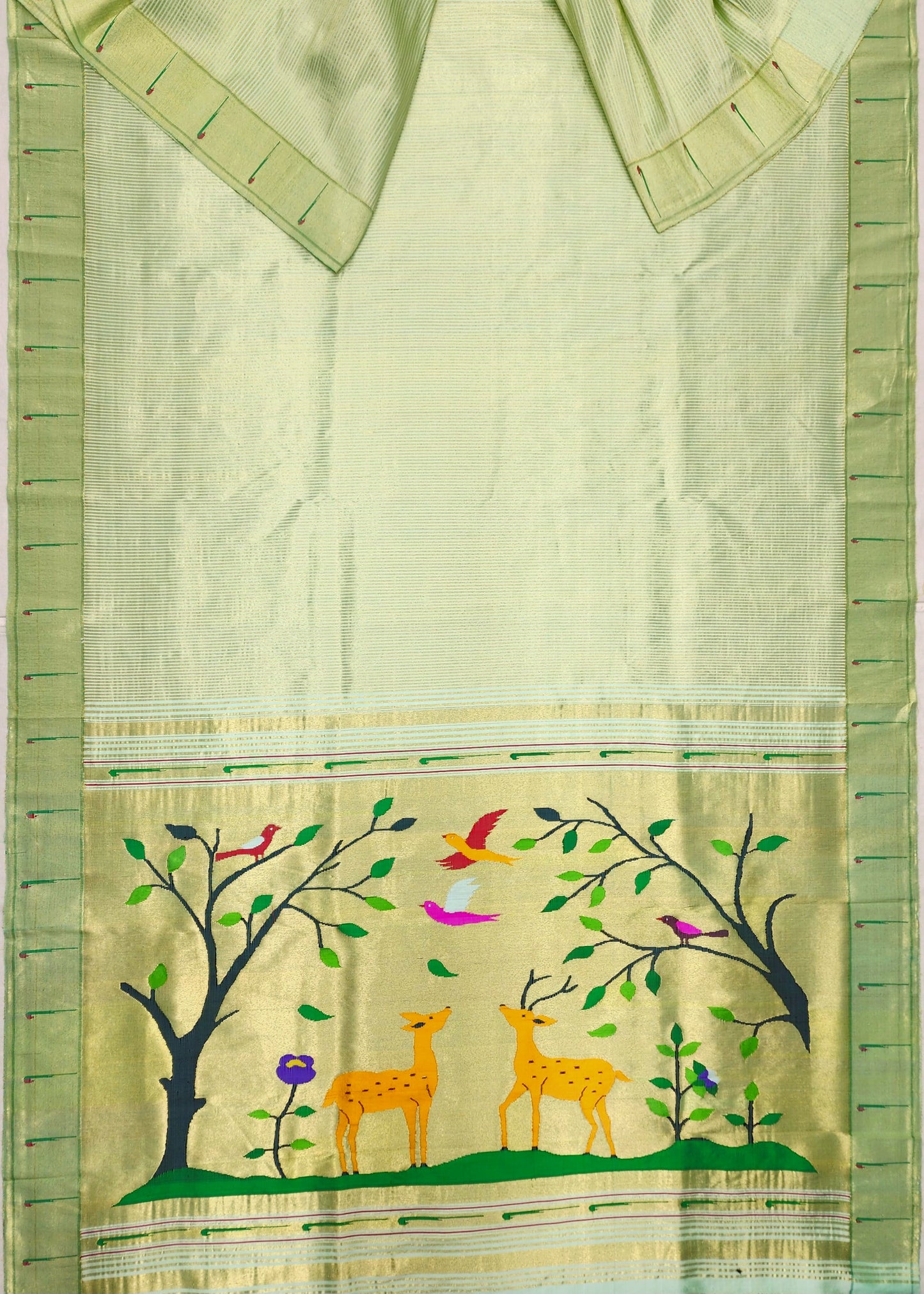 Single Muniya Brocade Paithani