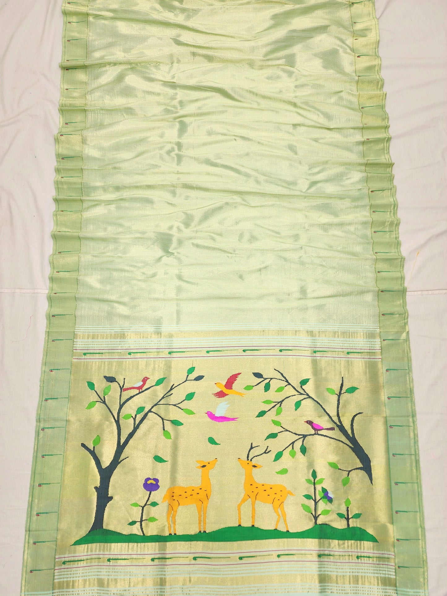 Single Muniya Brocade Paithani