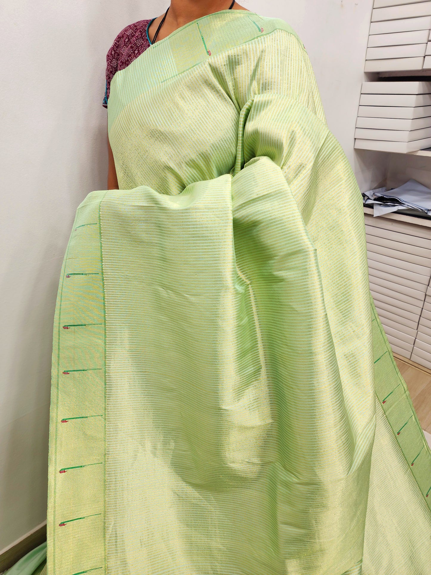 Single Muniya Brocade Paithani
