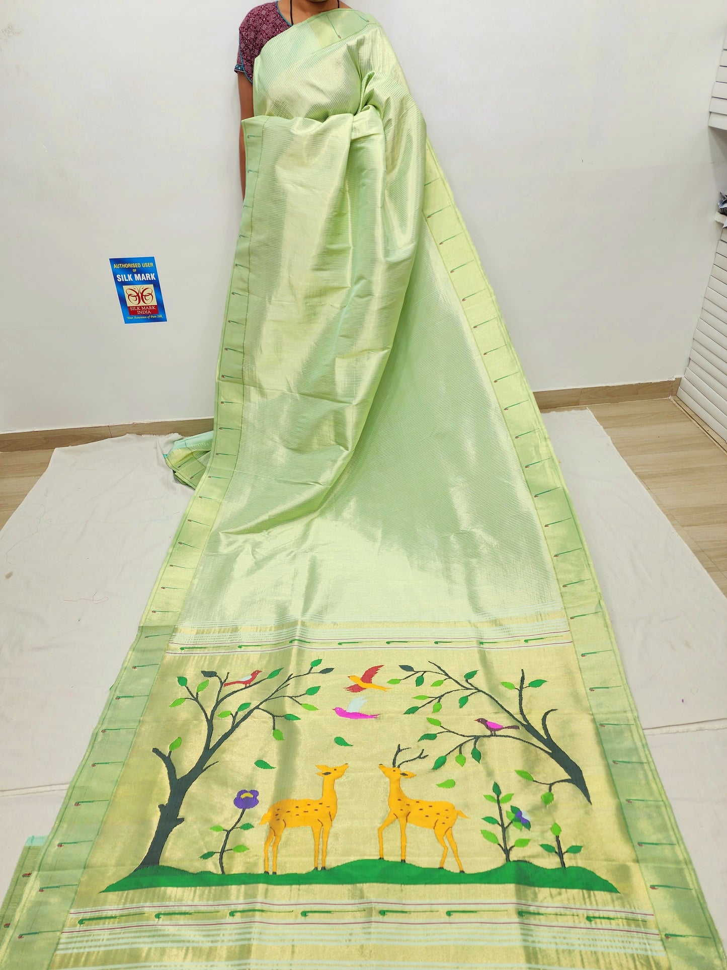 Single Muniya Brocade Paithani