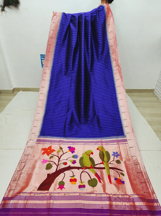 Single Muniya Brocade Paithani