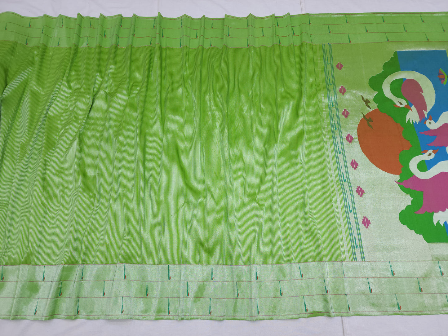 Triple Muniya Brocade Paithani