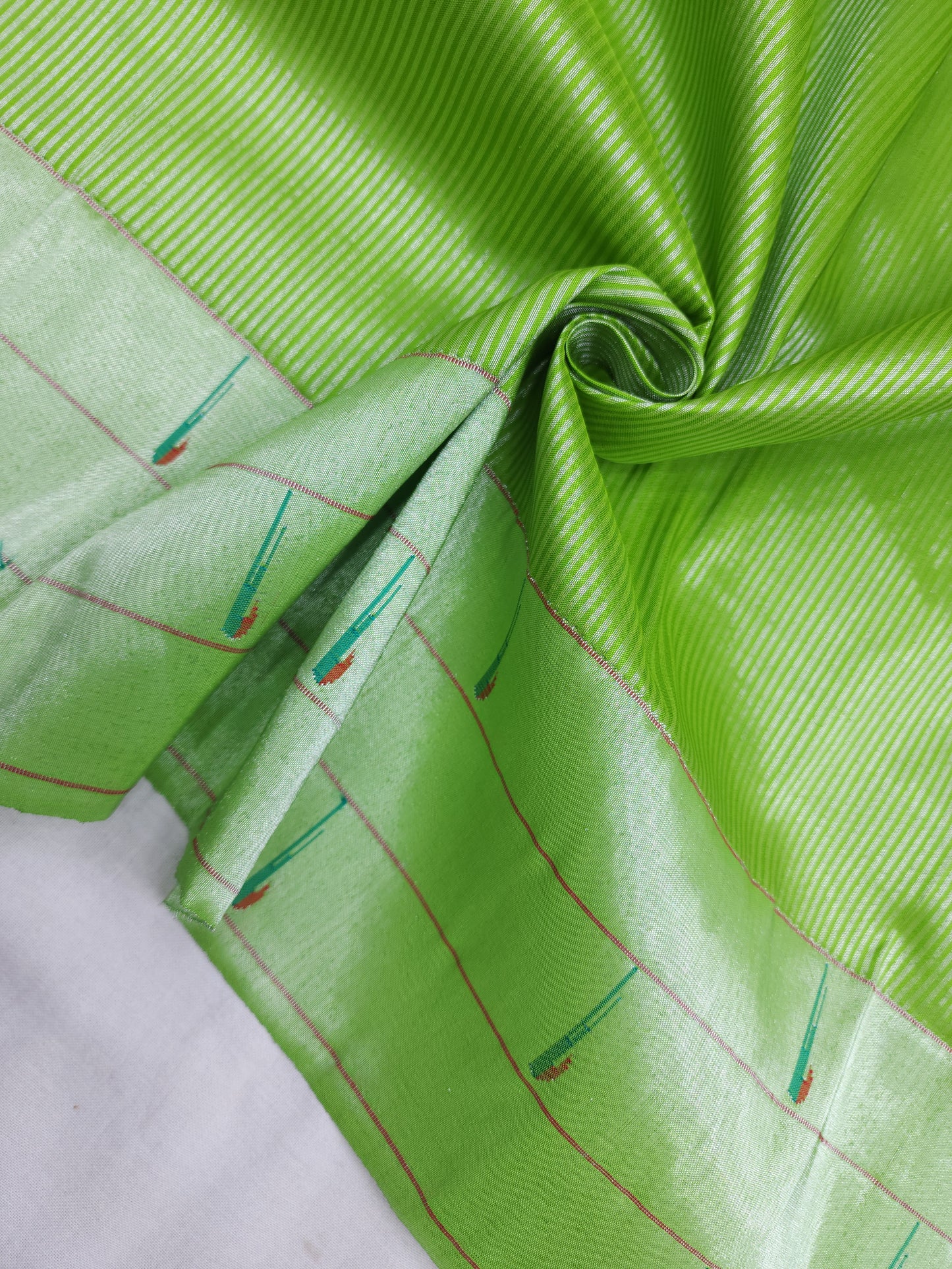 Triple Muniya Brocade Paithani