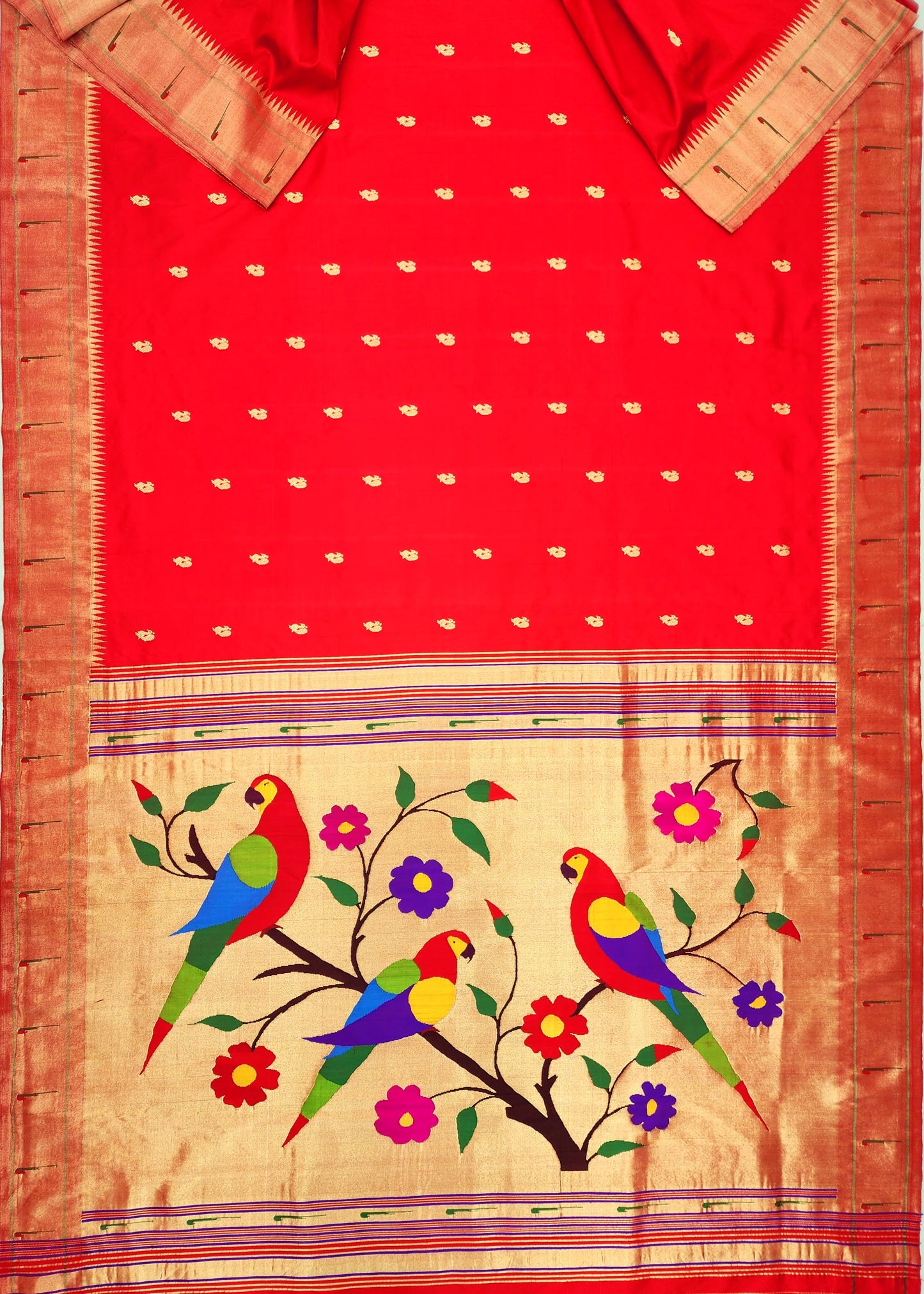 Single Muniya Brocade Paithani