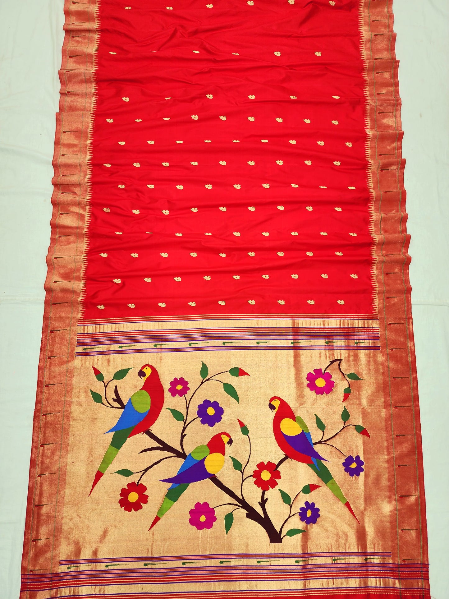 Single Muniya Brocade Paithani