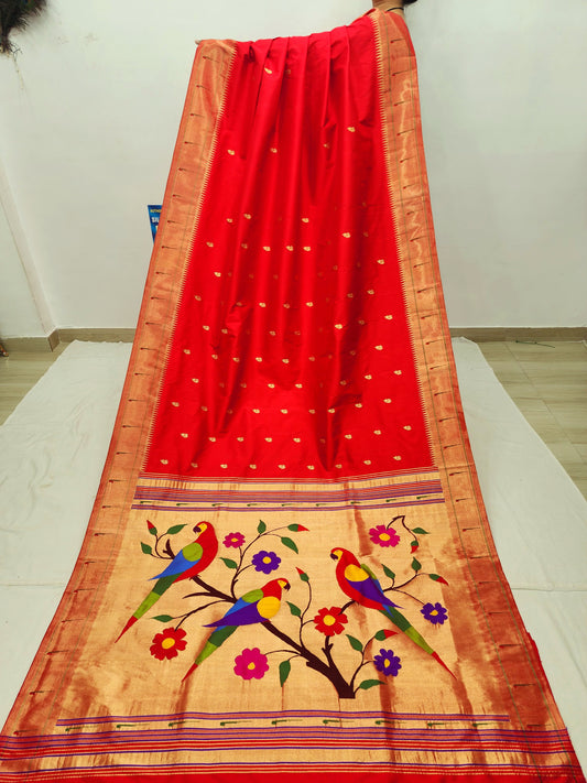 Single Muniya Brocade Paithani