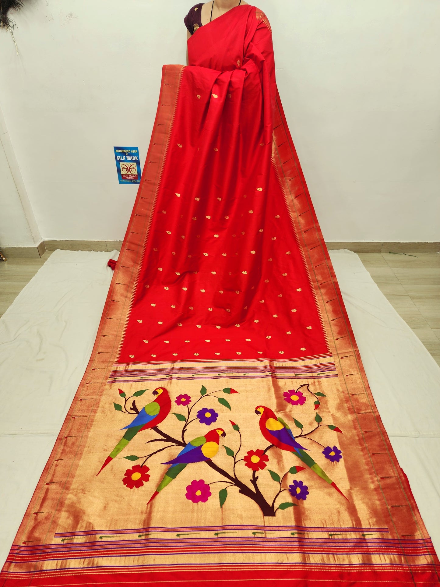 Single Muniya Brocade Paithani