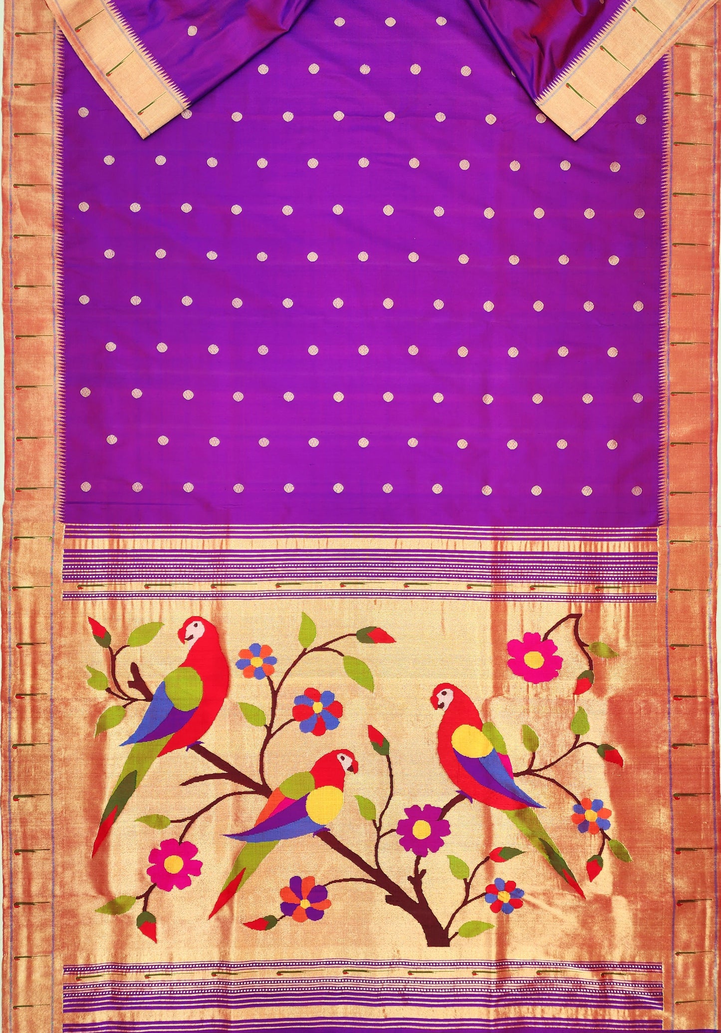 Single Muniya Brocade Paithani