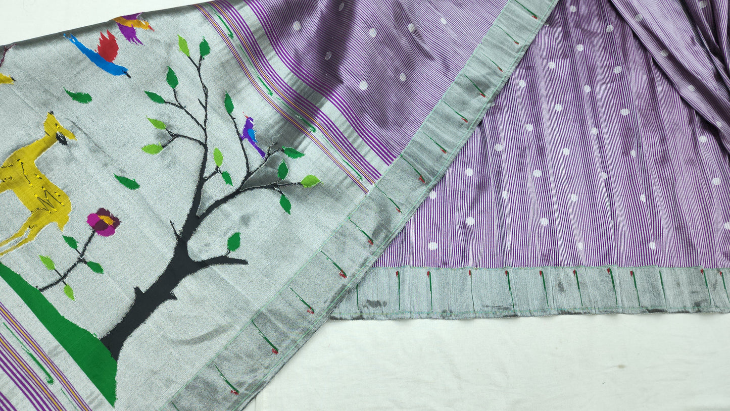 Single Muniya Brocade Paithani