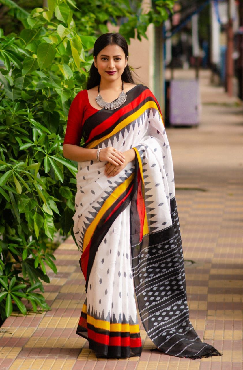 Linen Saree