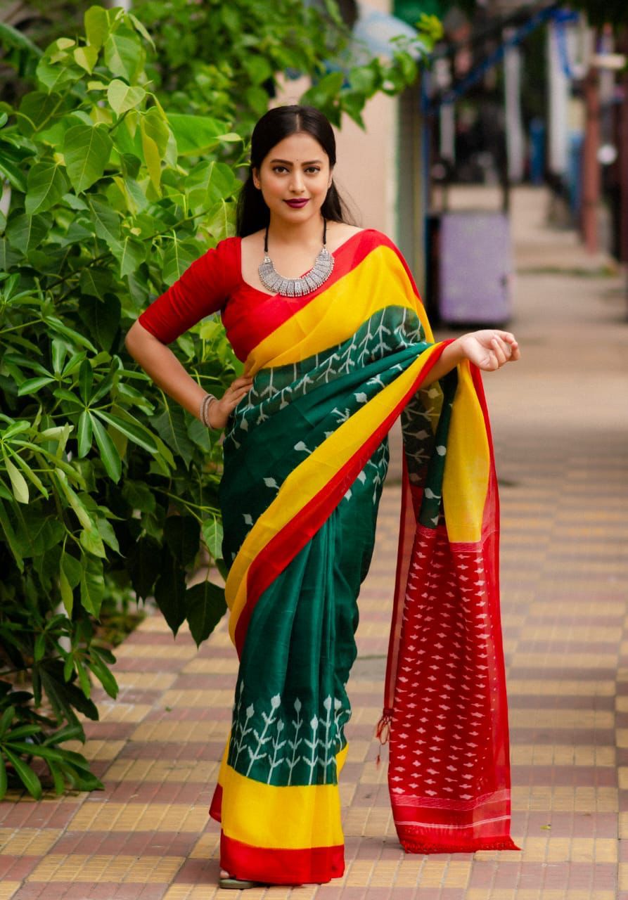 Linen Saree