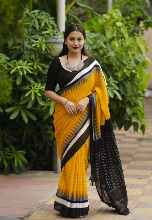 Linen Saree
