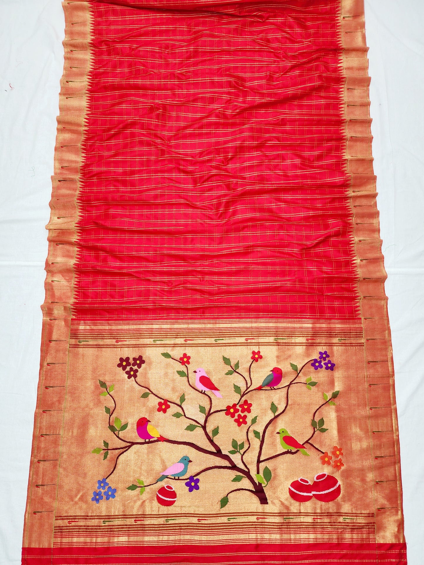 Single Muniya Brocade Paithani