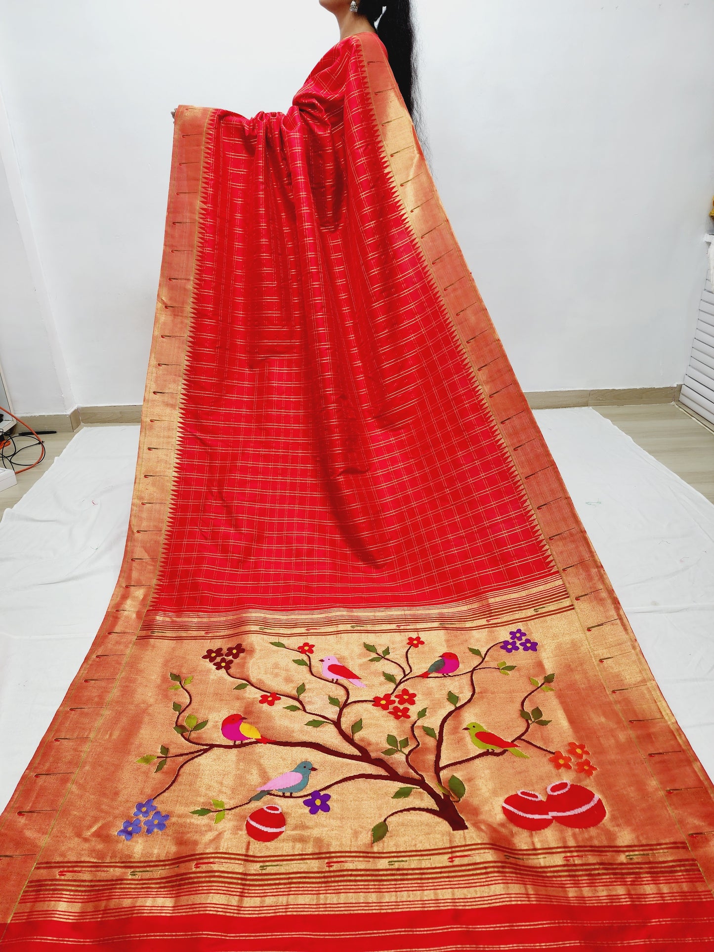 Single Muniya Brocade Paithani