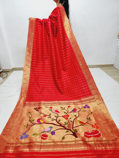 Single Muniya Brocade Paithani